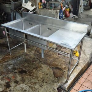 Double Sink Stainless Steel Premium 170cm | Sakha Steel