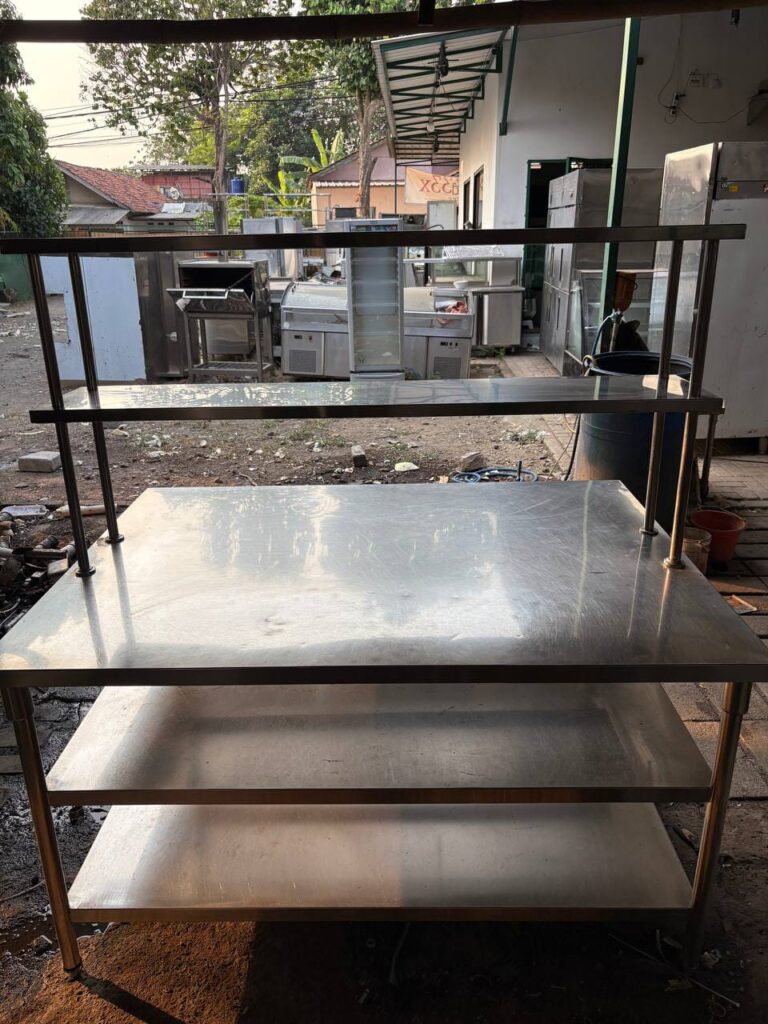 Meja Stainless Steel 3 Susun Upper 150 cm Sakha Steel