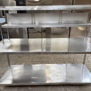 Meja Stainless Steel 2 Susun + Upper 200 cm | Sakha Steel