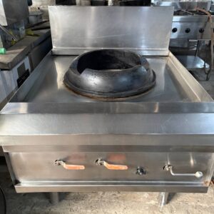 Kompor kwali range 1 tungku stainless steel tampak depan