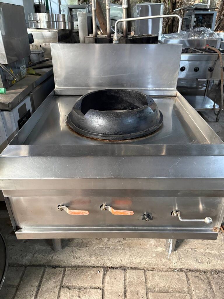 Kompor kwali range 1 tungku stainless steel tampak depan