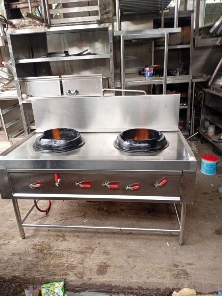 Kompor kwali range 2 tungku stainless untuk dapur restoran