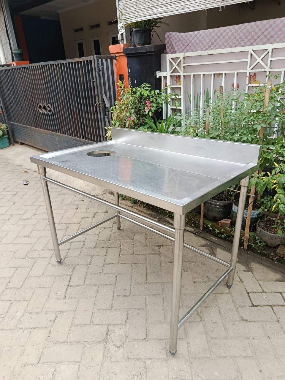 Meja dapur stainless 120 cm kitchen equipment