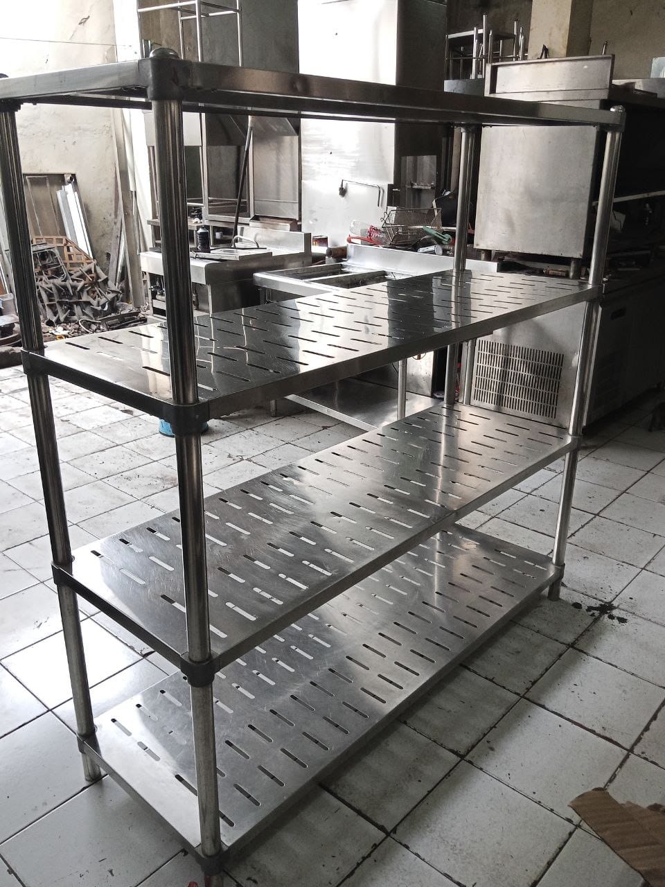Rak dapur stainless knock down 4 tingkat kitchen equipment